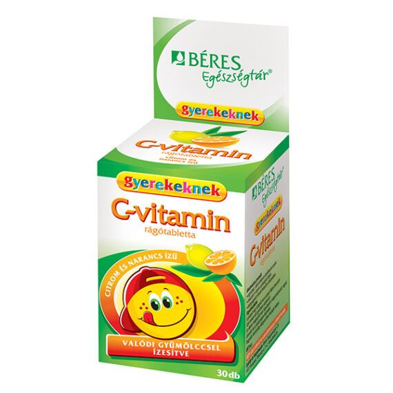 Béres Egészségtár C-vitamin rágótabletta gyerek (30x)