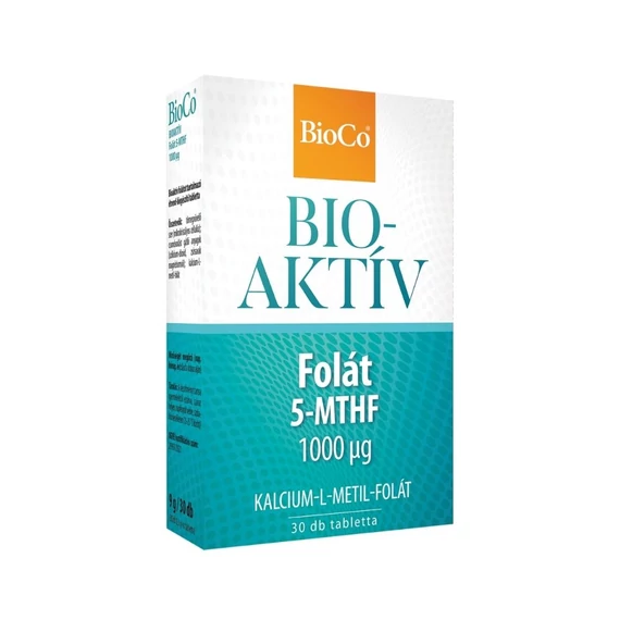 BioCo Bioaktív Folát 1000 mcg tabletta (30x)