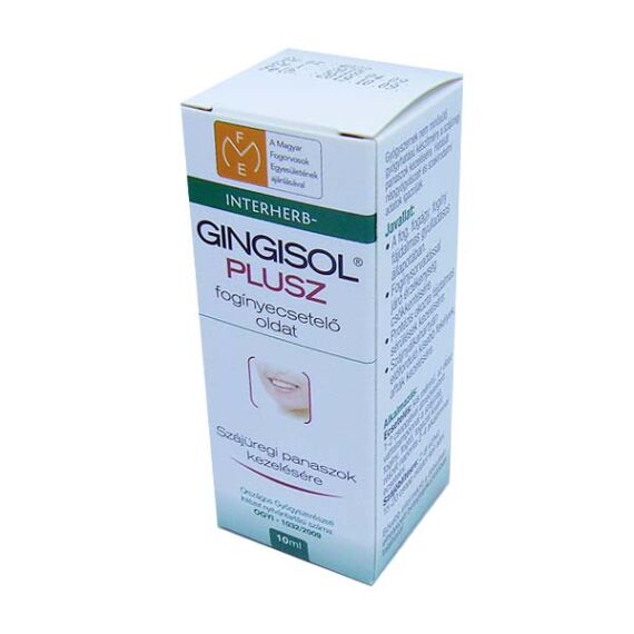 Gingisol Plusz fogínyecsetelő oldat INTERHERB (10ml)