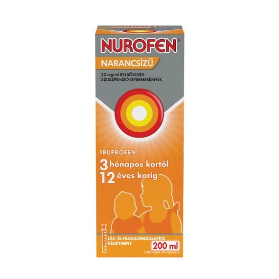 Nurofen  20mg/ml belsől.szuszpenzió gyerm.narancs (200ml)