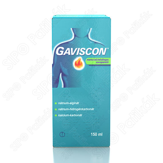 Gaviscon belsőleges szuszpenzió menta ízű (150ml)