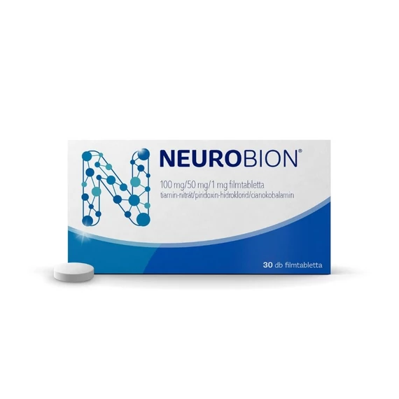 Neurobion 100 mg/ 50 mg/ 1 mg filmtabletta (30x buborékcsomagolásban)