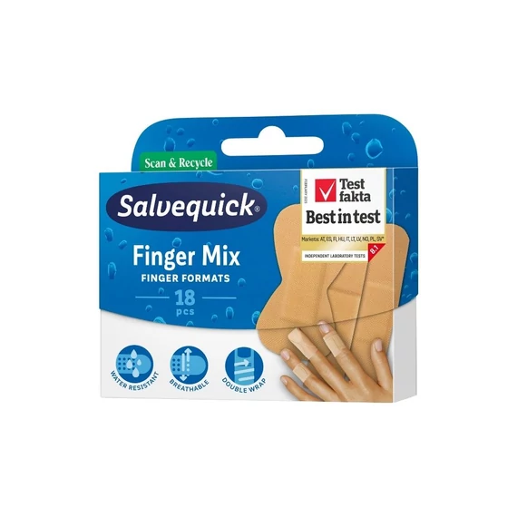 Salvequick sebtapasz Finger mix (18x)