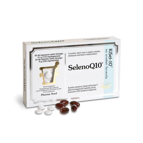 SelenoQ10 Szelén tabletta és Koenzim Q10 kapszula (2x30)