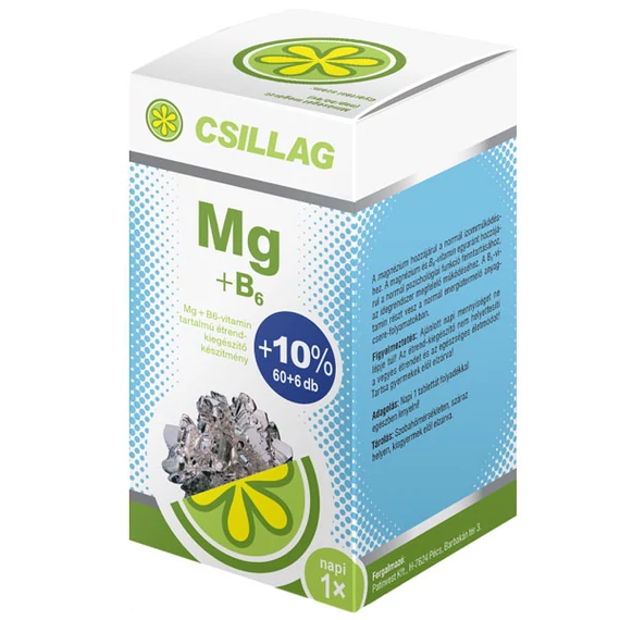 Csillag Magnézium + B6 - vitamin filmtabletta (60x+6)