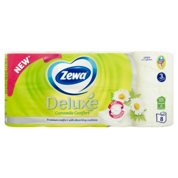 Toalettpapír ZEWA Deluxe kamillás (8x)