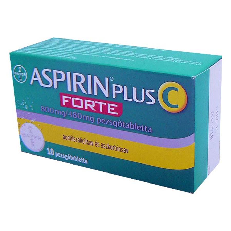 Aspirin Plus C 800 mg/480 mg FORTE pezsgőtabletta (10x) OTC